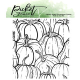 Picket Fence Studios All the Gourds 4x4 Inch Clear Stamps (F-148) (OUTLET)