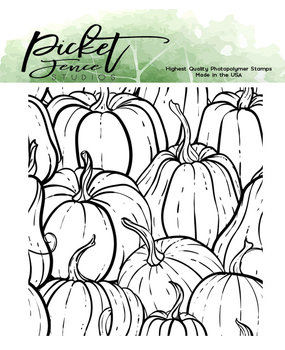 Picket Fence Studios All the Gourds 4x4 Inch Clear Stamps (F-148) (OUTLET)
