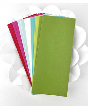 Picket Fence Studios Slim Line Envelopes 4.125 x 9.5 Inch Funky Christmas (EN-103) (OUTLET)