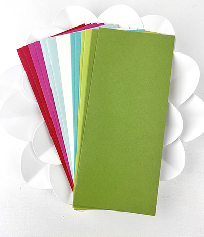 Picket Fence Studios Slim Line Envelopes 4.125 x 9.5 Inch Funky Christmas (EN-103) (OUTLET)