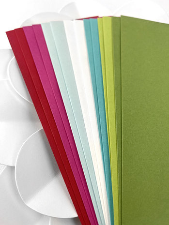 Picket Fence Studios Slim Line Envelopes 4.125 x 9.5 Inch Funky Christmas (EN-103) (OUTLET)