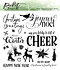 Joyeux Noel 6x6 Inch Clear Stamps (C-129) (OUTLET)