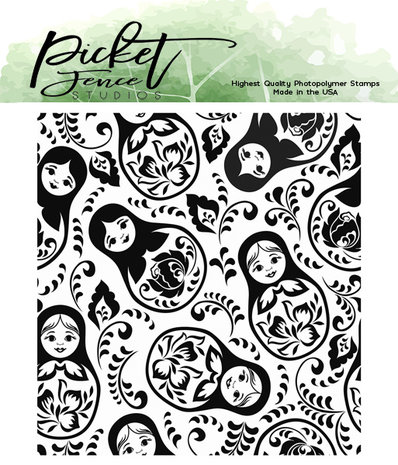 Picket Fence Studios Nesting Dolls 4x4 Inch Clear Stamps (BB-171) (OUTLET) Picket Fence Studios Nesting Dolls 4x4 Inch Clear Stamps (BB-171) (OUTLET)