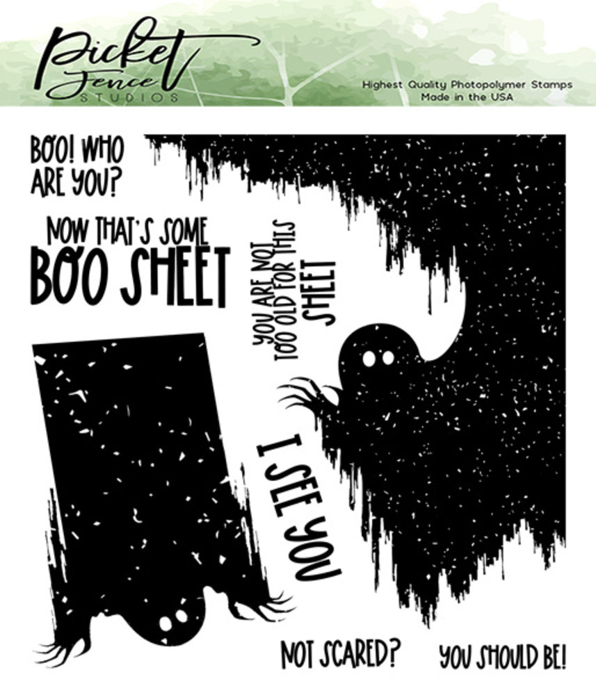 Picket Fence Studios Not scared? You should be! 6x6 Inch Clear Stamps (H-117) (OUTLET) Picket Fence Studios Not scared? You should be! 6x6 Inch Clear Stamps (H-117) (OUTLET)