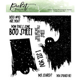Picket Fence Studios Not scared? You should be! 6x6 Inch Clear Stamps (H-117) (OUTLET)