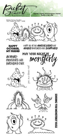 Picket Fence Studios You Creep Me Out 4x8 Inch Clear Stamps (H-109) (OUTLET) Picket Fence Studios You Creep Me Out 4x8 Inch Clear Stamps (H-109) (OUTLET)