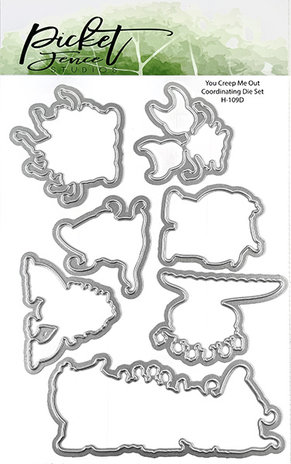 Picket Fence Studios You Creep Me Out 4x6 Inch Dies (H-109D) (OUTLET)