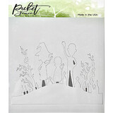 Picket Fence Studios Be Spooky Together 6x6 Inch Stencil (SC-261) (OUTLET)