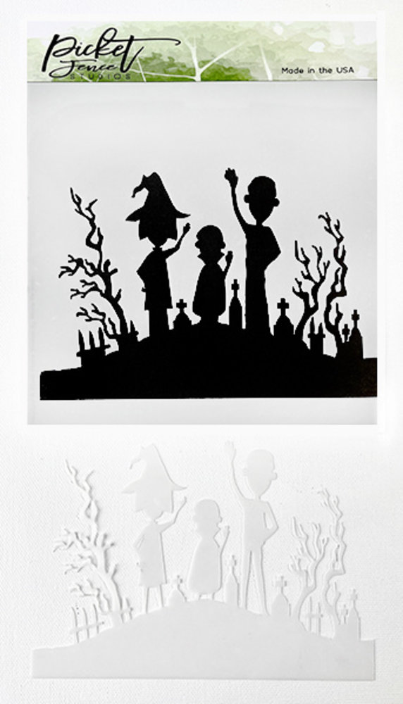 Picket Fence Studios Be Spooky Together 6x6 Inch Stencil (SC-261) (OUTLET) Picket Fence Studios Be Spooky Together 6x6 Inch Stencil (SC-261) (OUTLET)