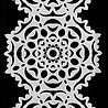 Picket Fence Studios Slim Line Hand Cut Snowflake 4x10 Inch Stencil (SC-253) (OUTLET)