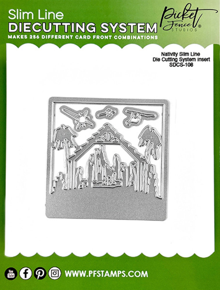 Picket Fence Studios Nativity Slim Line 4x4 Inch Die Cutting System Insert (SDCS-108) (OUTLET) Picket Fence Studios Nativity Slim Line 4x4 Inch Die Cutting System Insert (SDCS-108) (OUTLET)
