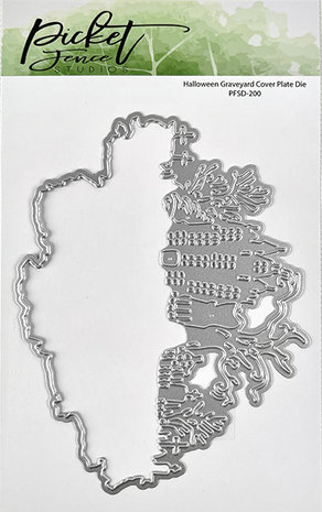 Picket Fence Studios Halloween Graveyard 4x6 Inch Cover Plate Dies (PFSD-200) (OUTLET)