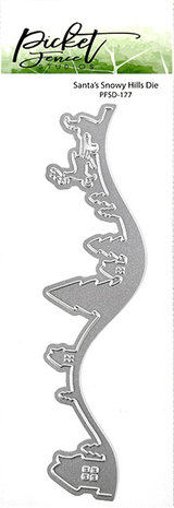 Picket Fence Studios Santa's Snowy Hills 2x6 Inch Dies (PFSD-177) (OUTLET)