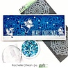 Picket Fence Studios Slim Line Hand Cut Snowflake 4x10 Inch Stencil (SC-253) (OUTLET)