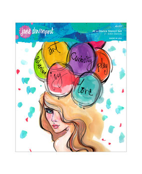 Spellbinders At a Glance Art Stencils (2pcs) (JD-177) (OUTLET)
