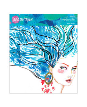 Spellbinders Tresses Art Stencils (2pcs) (JD-016) (OUTLET)