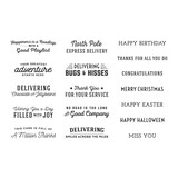 Spellbinders Sunday Drive All-Occasion Sentiments Clear Stamp (STP-059) (OUTLET)