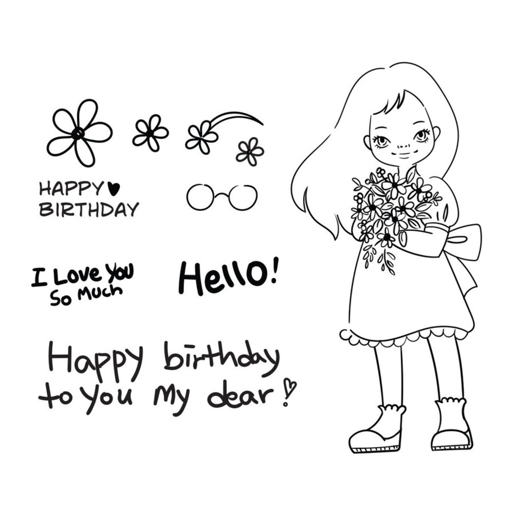 Spellbinders Darling Bouquet Clear Stamp (STP-042) (OUTLET)