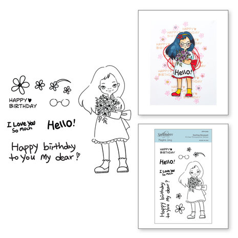 Spellbinders Darling Bouquet Clear Stamp (STP-042) (OUTLET)