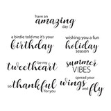 Spellbinders Tweet Sentiments Clear Stamp (STP-038) (OUTLET)