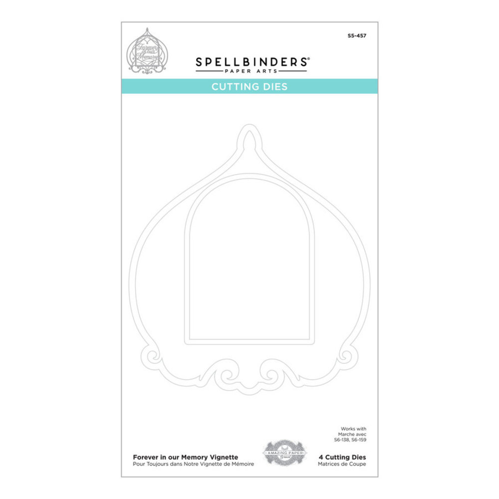 Spellbinders Forever in our Memory Vignette Etched Dies (S5-457) (OUTLET) Spellbinders Forever in our Memory Vignette Etched Dies (S5-457) (OUTLET)