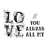 Spellbinders Love Block Clear Stamp (STP-019) (OUTLET) Spellbinders Love Block Clear Stamp (STP-019) (OUTLET)