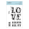 Spellbinders Love Block Clear Stamp (STP-019) (OUTLET) Spellbinders Love Block Clear Stamp (STP-019) (OUTLET)
