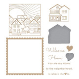 Spellbinders You are My Home Glimmer Hot Foil Plate & Die (GLP-283) (OUTLET)