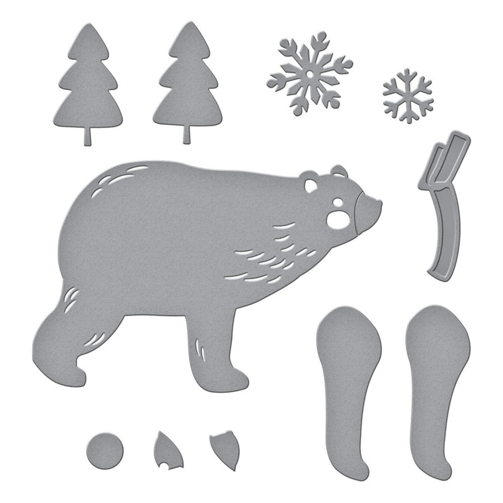 Spellbinders Chill Bear Etched Dies (S3-415) (OUTLET) Spellbinders Chill Bear Etched Dies (S3-415) (OUTLET)