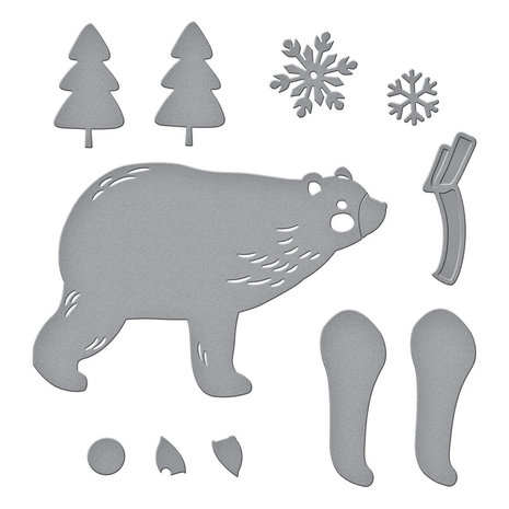 Spellbinders Chill Bear Etched Dies (S3-415) (OUTLET) Spellbinders Chill Bear Etched Dies (S3-415) (OUTLET)