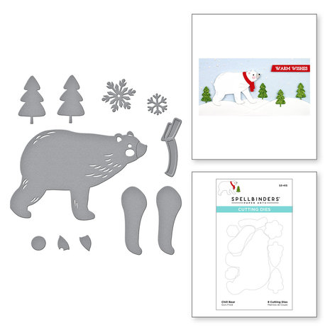 Spellbinders Chill Bear Etched Dies (S3-415) (OUTLET) Spellbinders Chill Bear Etched Dies (S3-415) (OUTLET)