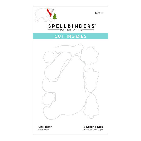 Spellbinders Chill Bear Etched Dies (S3-415) (OUTLET) Spellbinders Chill Bear Etched Dies (S3-415) (OUTLET)