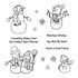 Friendly Snowmen Clear Stamp (STP-052) (OUTLET) Friendly Snowmen Clear Stamp (STP-052) (OUTLET)