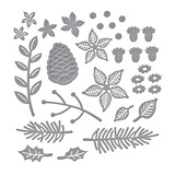 Spellbinders Christmas Blooms Etched Dies (S4-1135)
