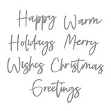 Spellbinders Create a Christmas Sentiment Etched Dies (S4-1134) (OUTLET)