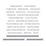 Spellbinders I’m Here for You Sentiments Stamp & Die Set (SDS-167) (OUTLET)