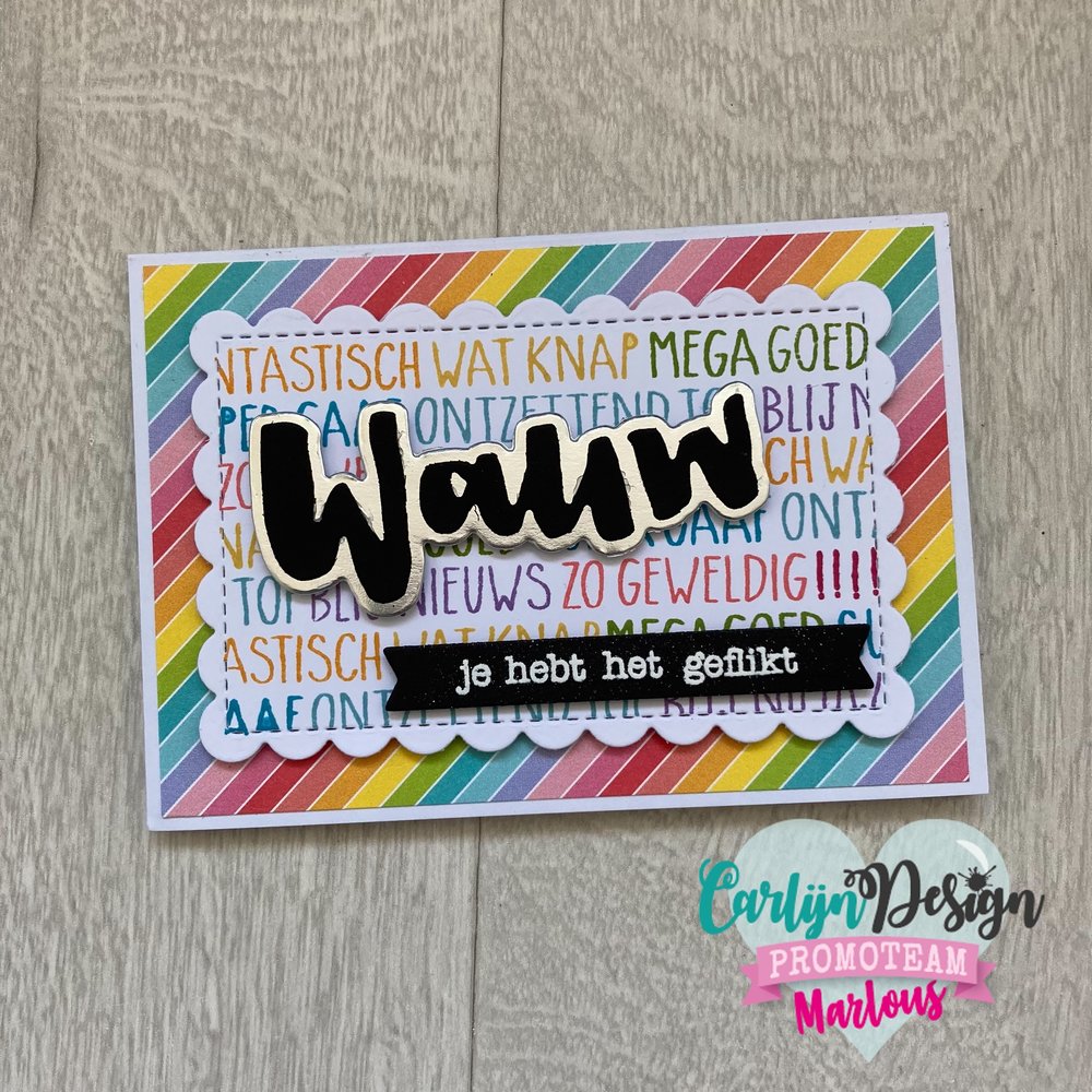 CarlijnDesign Dies Wauw Joepie Jeej (CDSN-0117) (DISCONTINUED)