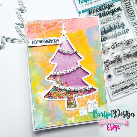 CarlijnDesign Dies Outline Christmas Tree (CDSN-0113) (DISCONTINUED)