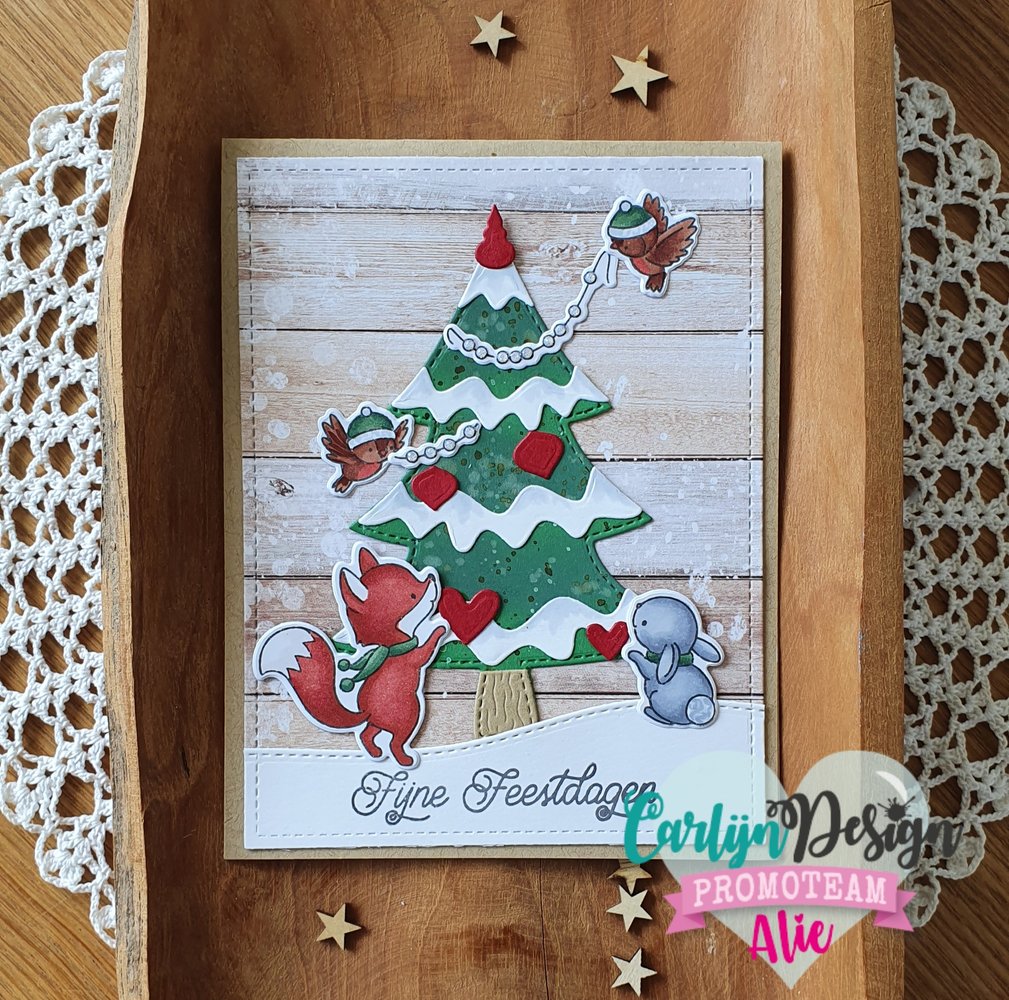 CarlijnDesign Dies Outline Christmas Tree (CDSN-0113) (DISCONTINUED)