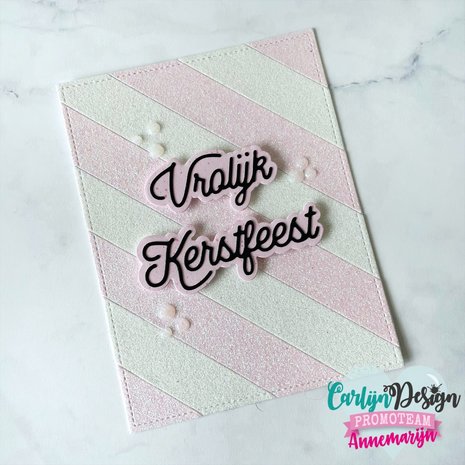 CarlijnDesign Dies Monoline Vrolijk Kerstfeest (CDSN-0116) (DISCONTINUED)