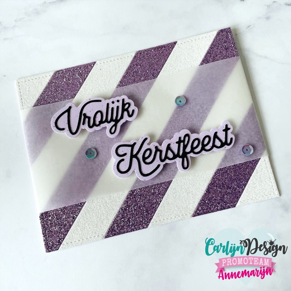 CarlijnDesign Dies Monoline Vrolijk Kerstfeest (CDSN-0116) (DISCONTINUED)