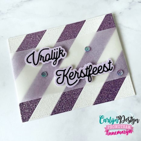 CarlijnDesign Dies Monoline Vrolijk Kerstfeest (CDSN-0116) (DISCONTINUED)