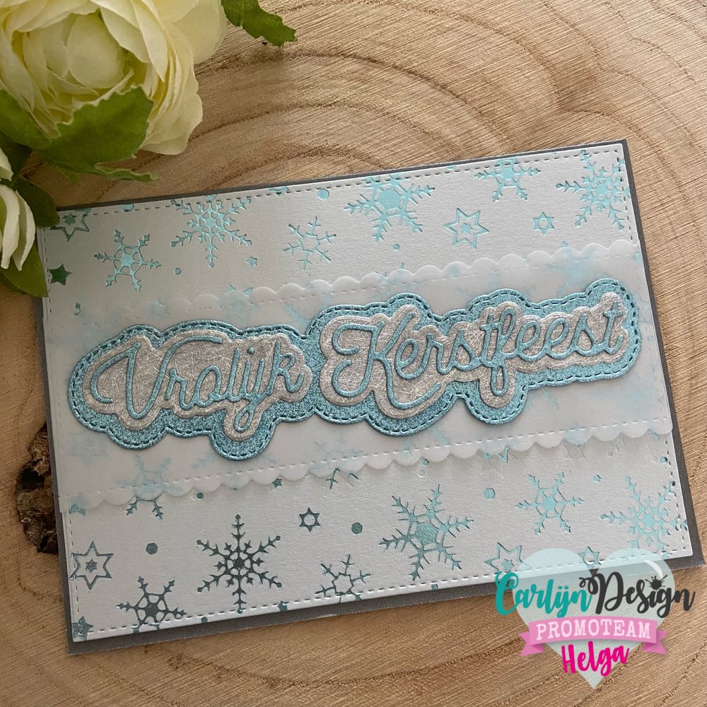 CarlijnDesign Dies Monoline Vrolijk Kerstfeest (CDSN-0116) (DISCONTINUED)