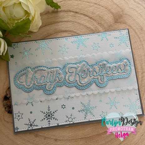 CarlijnDesign Dies Monoline Vrolijk Kerstfeest (CDSN-0116) (DISCONTINUED)