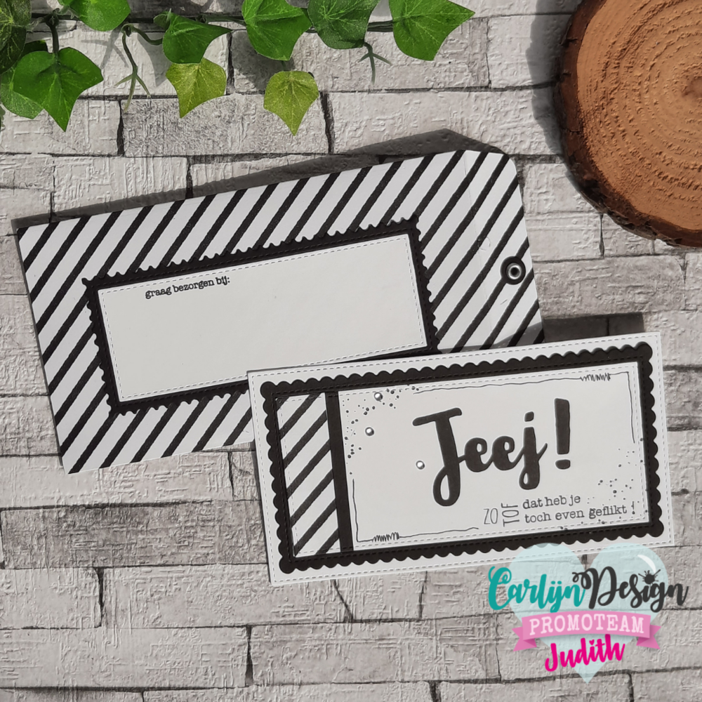 CarlijnDesign Dies Mini Slimline Card & Envelope (CDSN-0110) (DISCONTINUED) CarlijnDesign Dies Mini Slimline Card & Envelope (CDSN-0110) (DISCONTINUED)