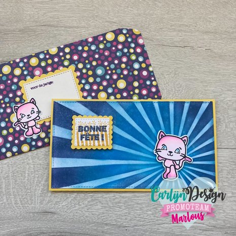 CarlijnDesign Dies Mini Slimline Card & Envelope (CDSN-0110) (DISCONTINUED) CarlijnDesign Dies Mini Slimline Card & Envelope (CDSN-0110) (DISCONTINUED)