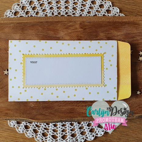 CarlijnDesign Dies Mini Slimline Card & Envelope (CDSN-0110) (DISCONTINUED) CarlijnDesign Dies Mini Slimline Card & Envelope (CDSN-0110) (DISCONTINUED)