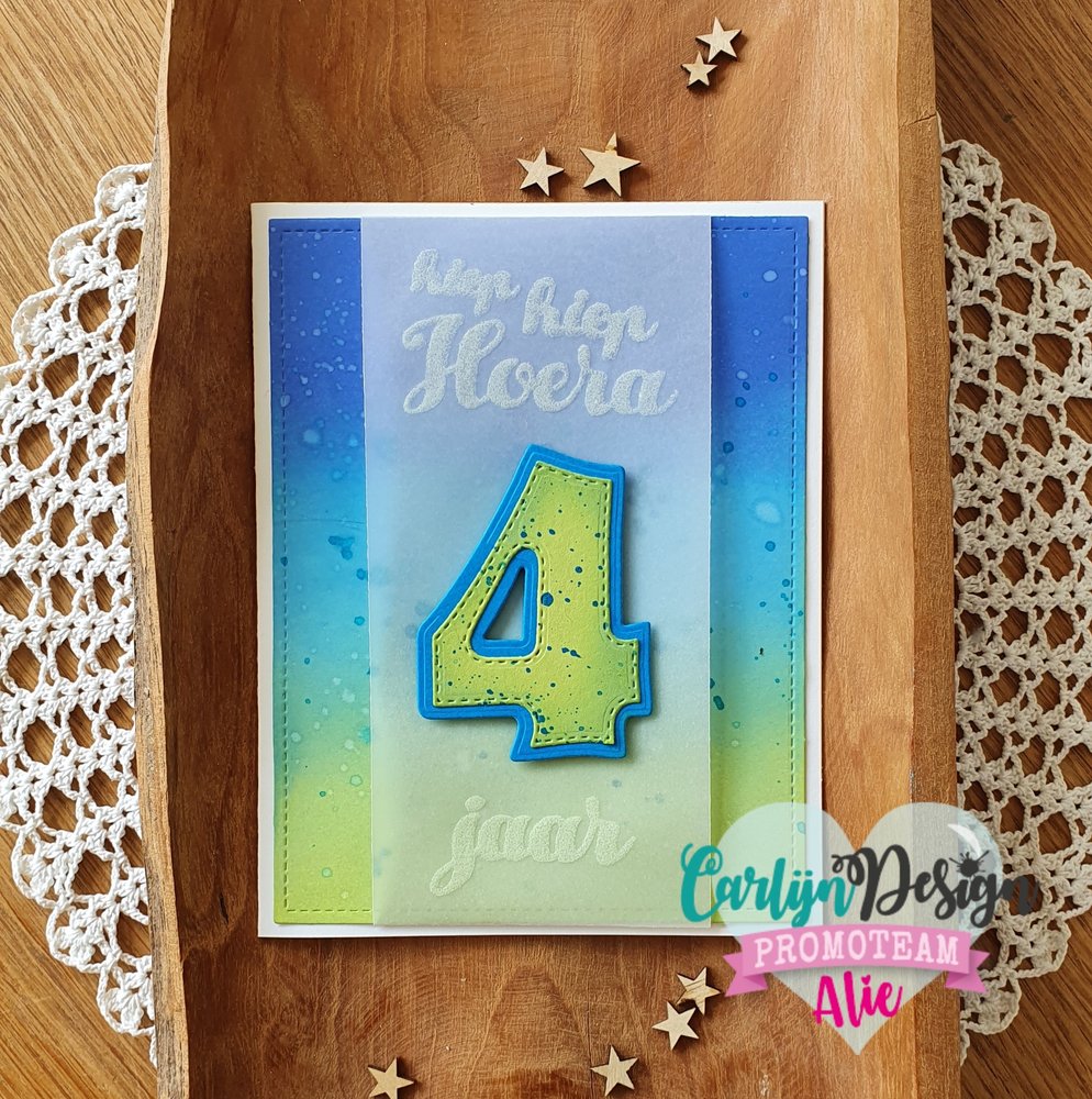 CarlijnDesign Dies Candles Numbers 4 (CDSN-0119) (DISCONTINUED)