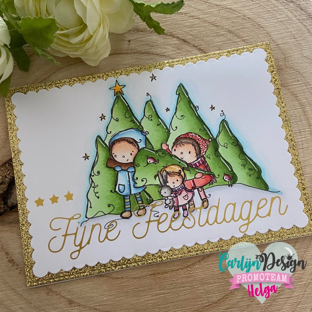 CarlijnDesign Hot Foil Monoline Fijne Feestdagen (CDHF-0011) (DISCONTINUED)