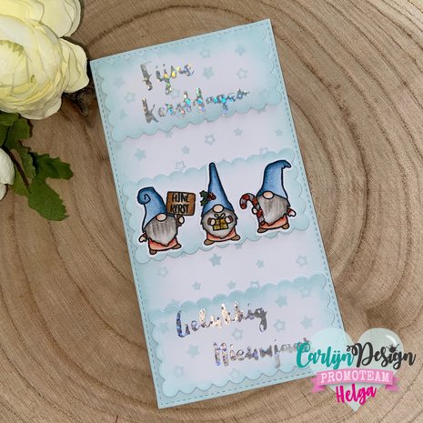 CarlijnDesign Hot Foil Stamps Kerstwensen Brush (CDHF-0012) (DISCONTINUED)